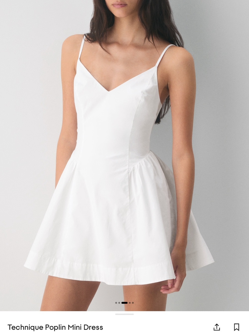 Technique Poplin Mini Dress